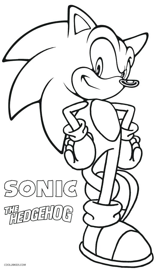 538x900 Sonic Coloring Pages To Print Sonic The Hedgehog Coloring Pages