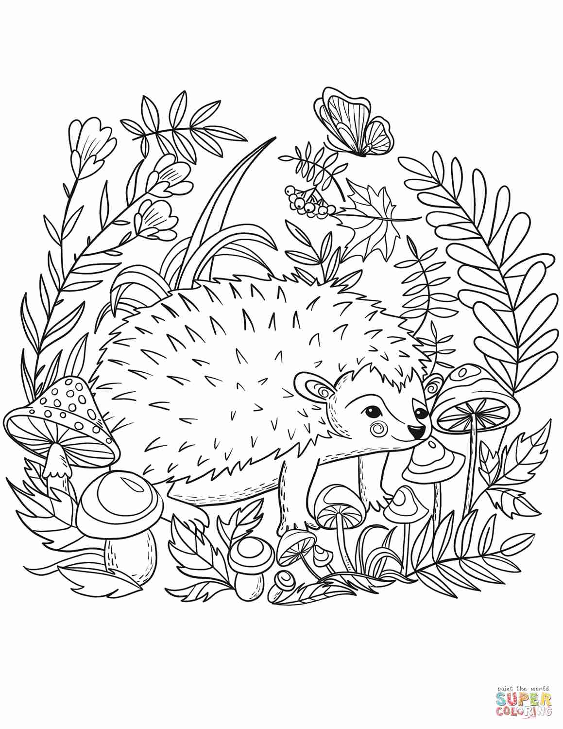 1159x1500 Cute Hedgehog Color By Number Free Printable Coloring Pages