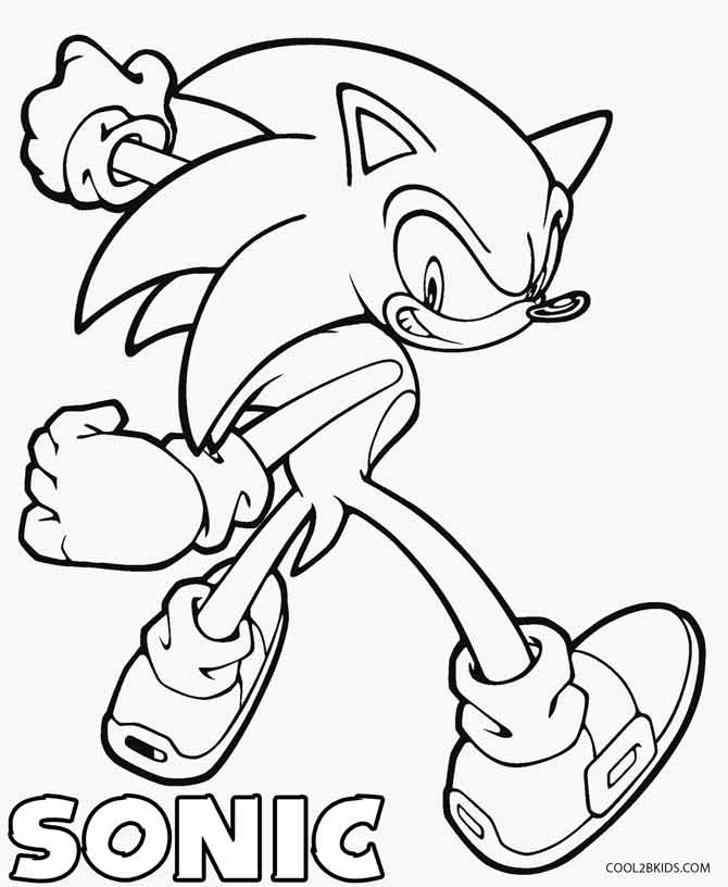670x816 Printable Sonic Coloring Pages For Kids Cool2bkids