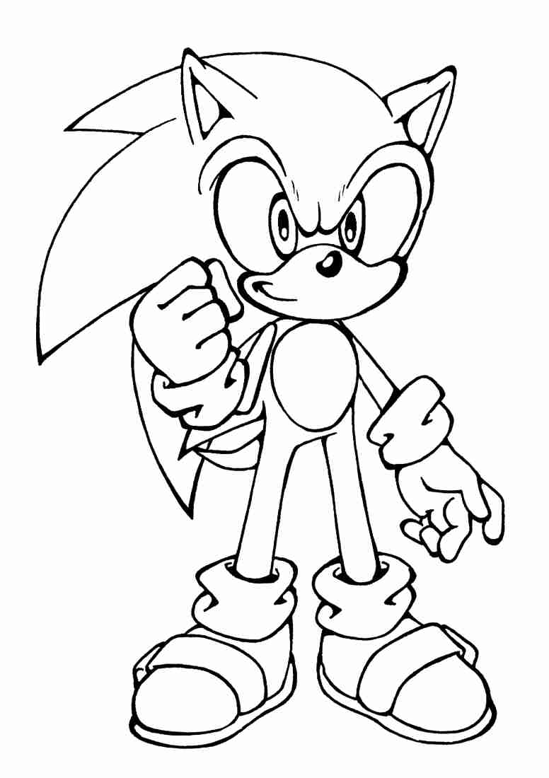 776x1100 Free Printable Sonic The Hedgehog Coloring Pages For Kids Adorable