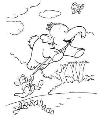 Heffalump Coloring Pages