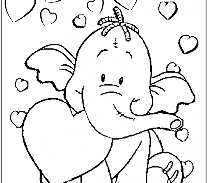 678x600 Valentines Color Page Kids Coloring