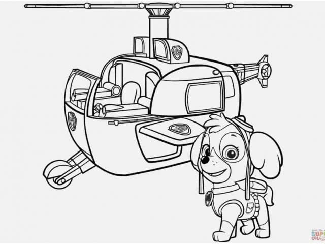 640x480 Printable Paw Patrol Coloring Pages Picture Paw Patrol Skye S