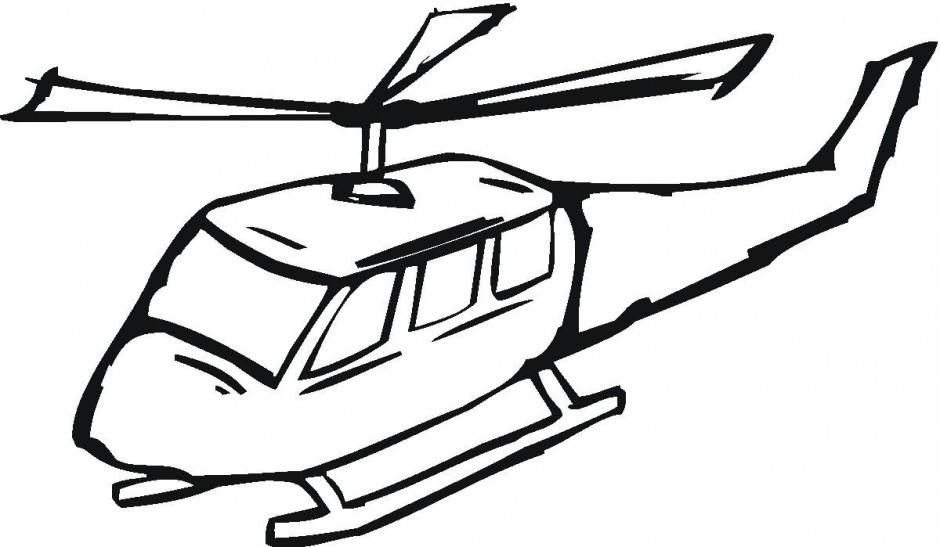 Helicopter Coloring Pages Free