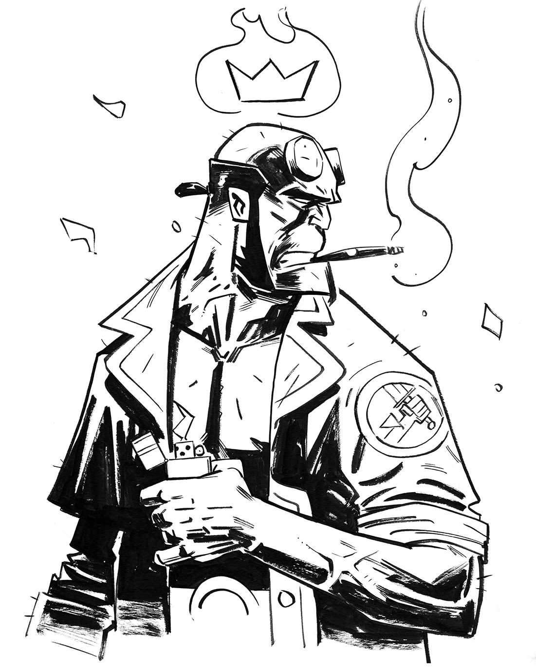 1101x1379 Hellboy