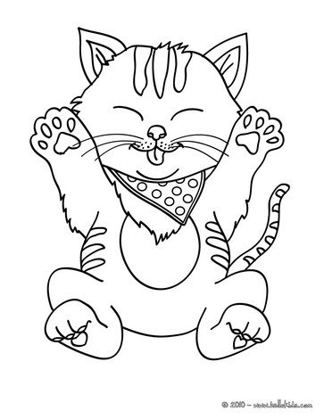 363x470 Cute Kitten Coloring Page From Httpwww.hellokids