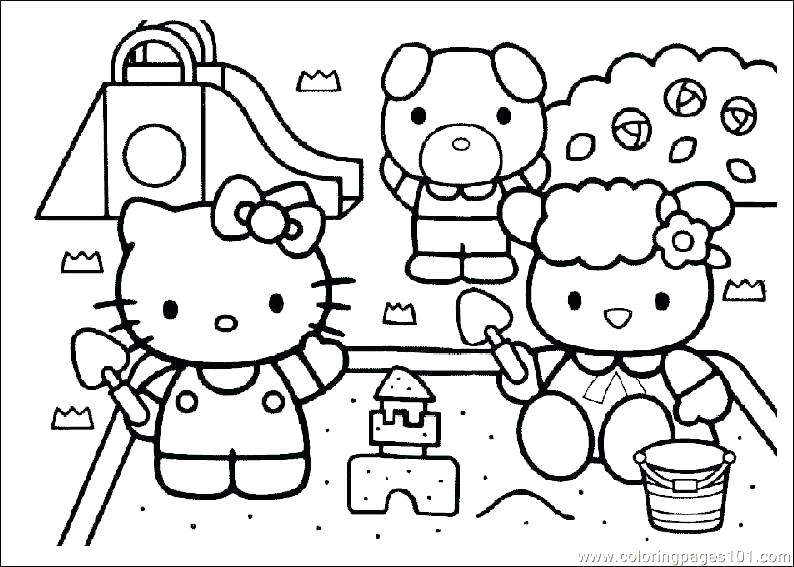 794x567 Hello Kitty Friends Coloring Pages Page And Free Color Wesmec.site
