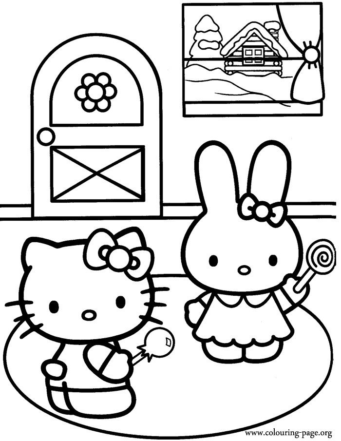 700x905 Hello Kitty And Friends Coloring Page Hello Kitty Coloring Pages