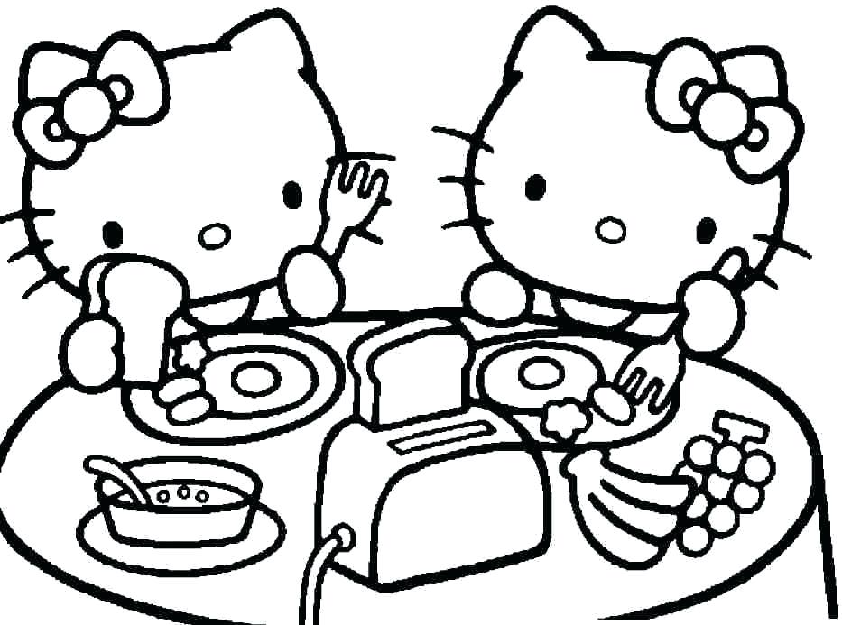933x693 Hello Kitty And Friends Coloring Page Wesmec.site