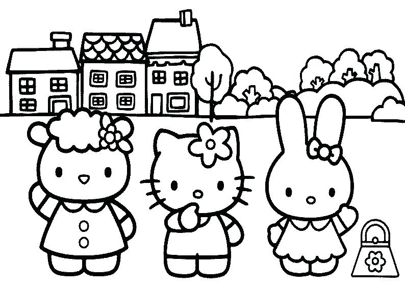 794x567 Hello Kitty And Friends Coloring Pages Sendflare.co