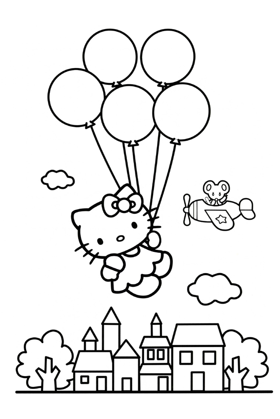 567x850 Hello Kitty Balloons Coloring Page.jpg