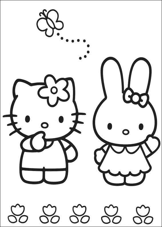 567x794 Coloring Pages Of Hello Kitty With Friends Coloring Pages