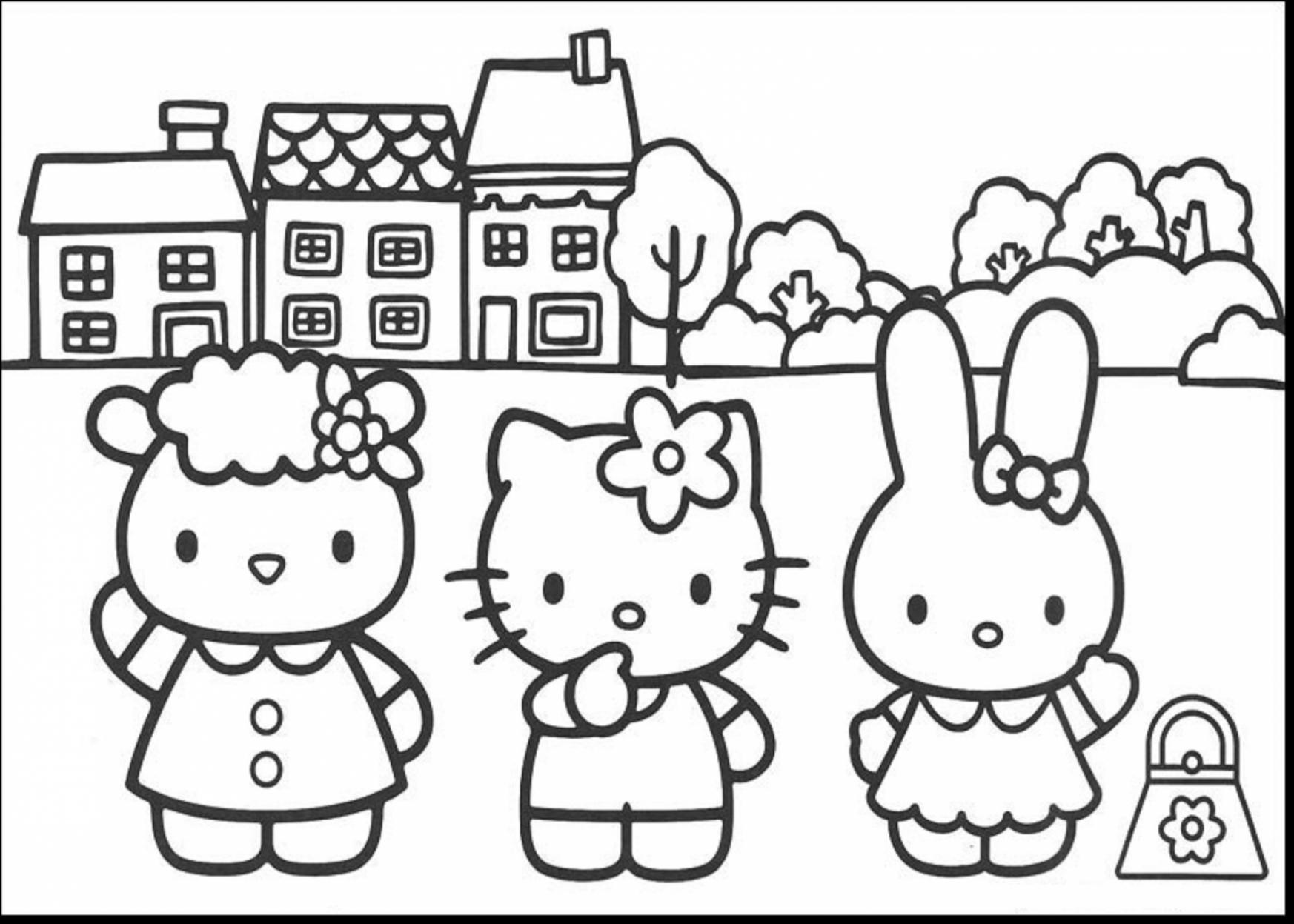 1746x1247 Free Hello Kitty And Friends Coloring Pages Worksheets For All
