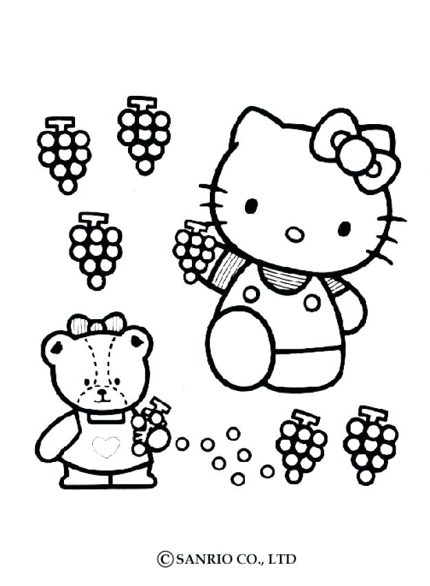 625x850 Hello Kitty To Color Hello Kitty Coloring Pages Angel A Hello