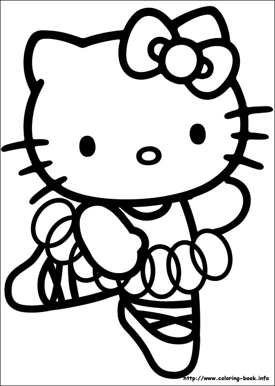 567x794 Hello Kitty Coloring Picture