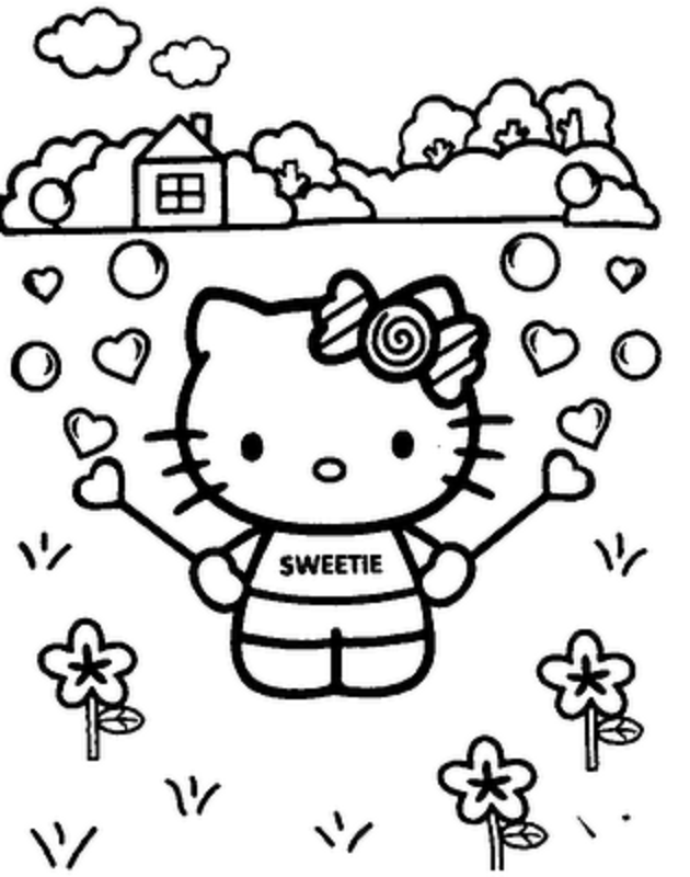 630x800 Hello Kitty Sweetie Coloring Pages Free Coloring Pages