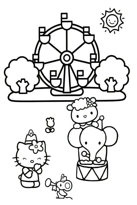 567x850 Hello Kitty Coloring Pages Overview With A Lot Of Kitties
