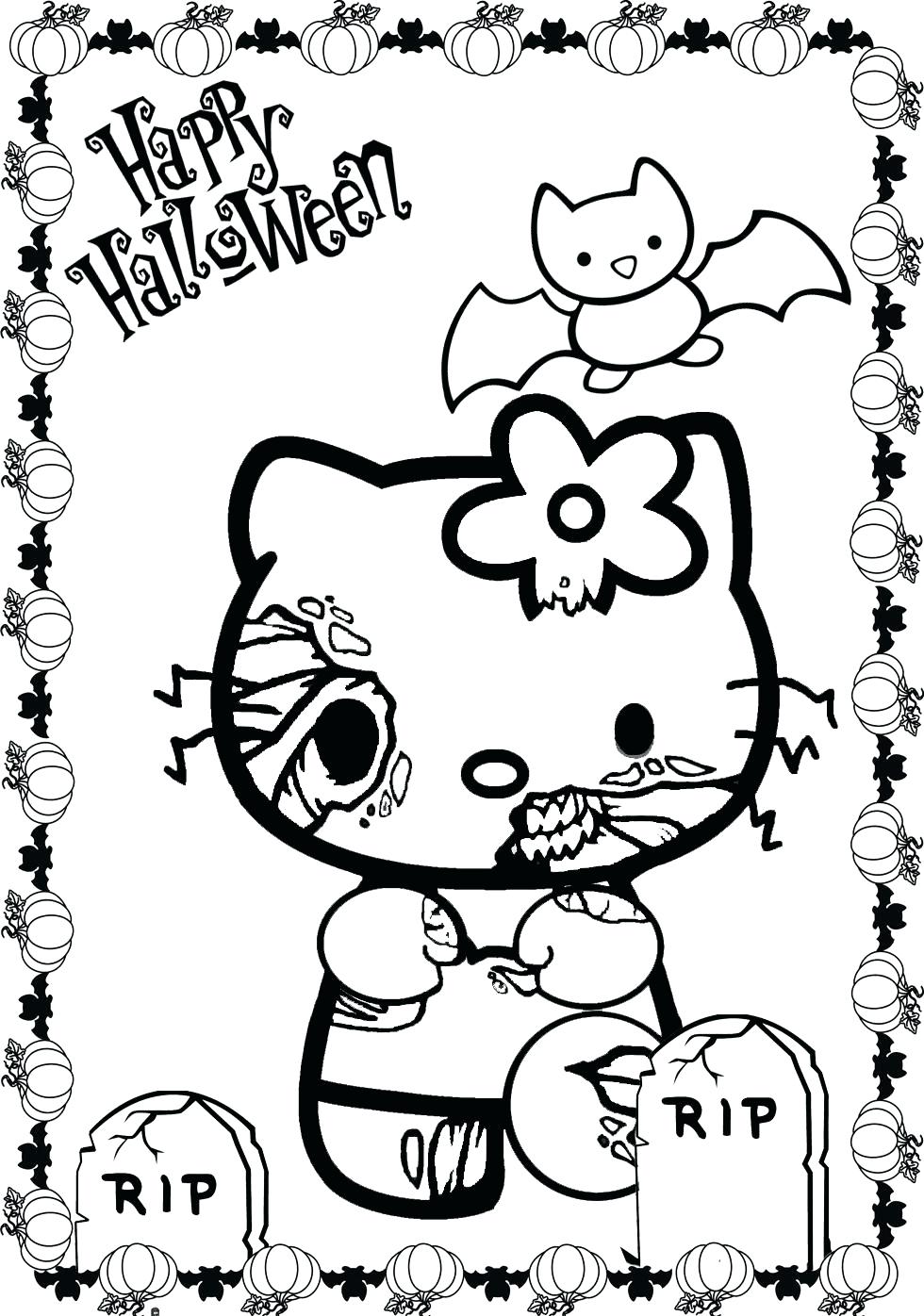 980x1396 Coloring Pages ~ Coloring Pages Of Hello Kitty Summer Page Free