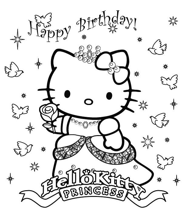 613x713 Happy Birthday Images With Hallow Kitty