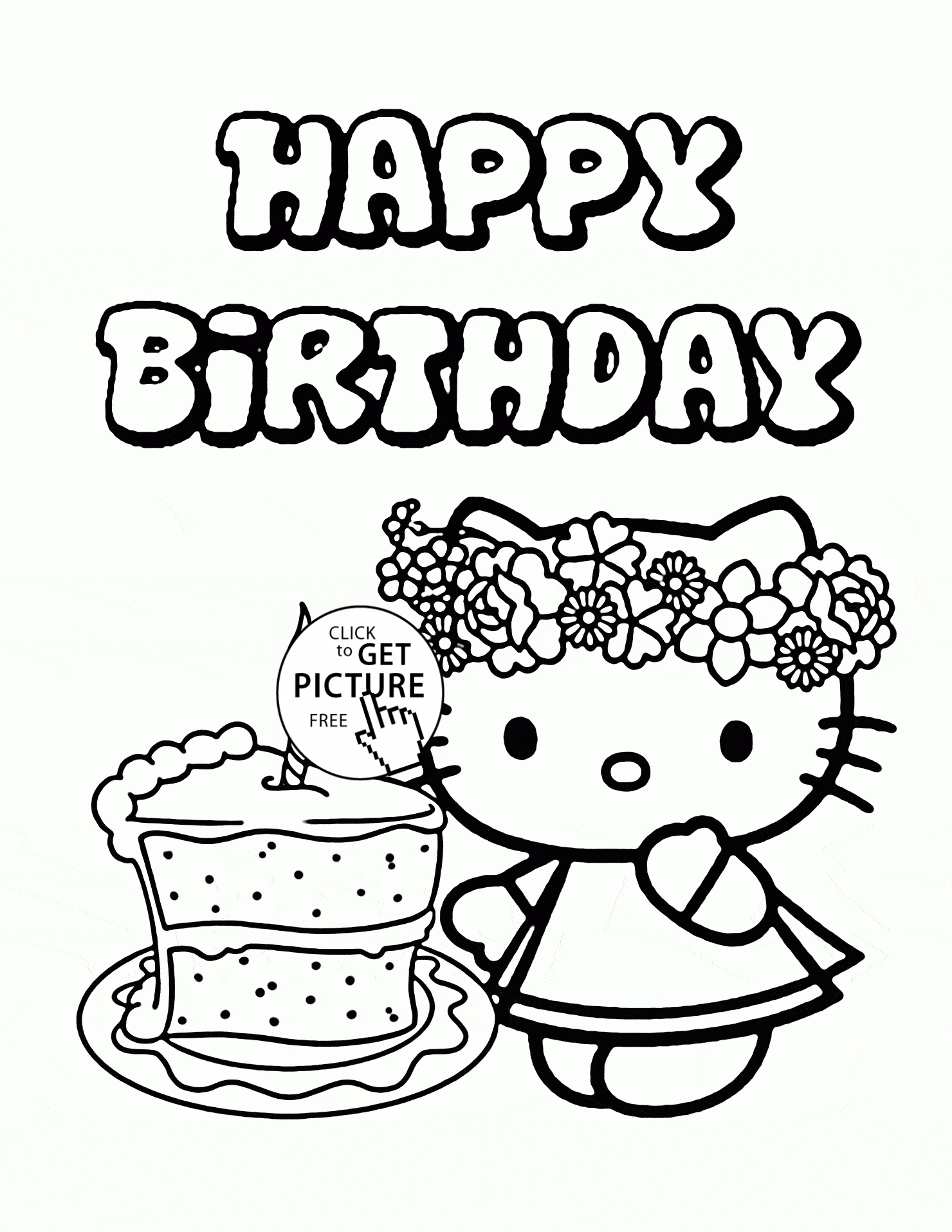 1480x1915 Hello Kitty Birthday Coloring Pages 79 With Hello Kitty Birthday