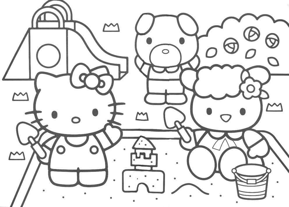 992x713 Hello Kitty Coloring P Fabulous Hello Kitty Coloring Pages