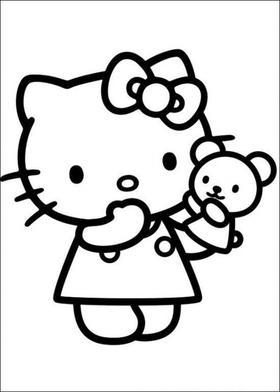 550x770 Free Printable Hello Kitty Coloring Pages Picture 64 550x770