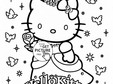 440x330 21 Coloring Pages For Girls Hello Kitty, Cartoon Coloring Pages
