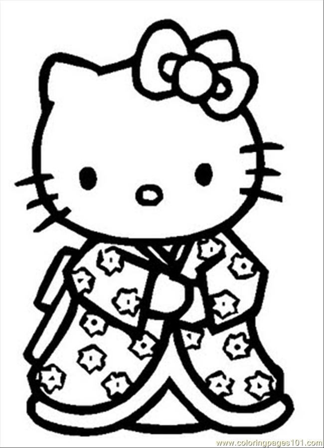 650x899 Hellokitty Coloring Page