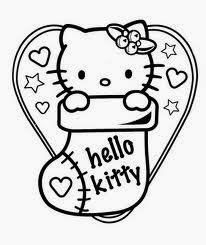 Hello Kitty Christmas Coloring Pages