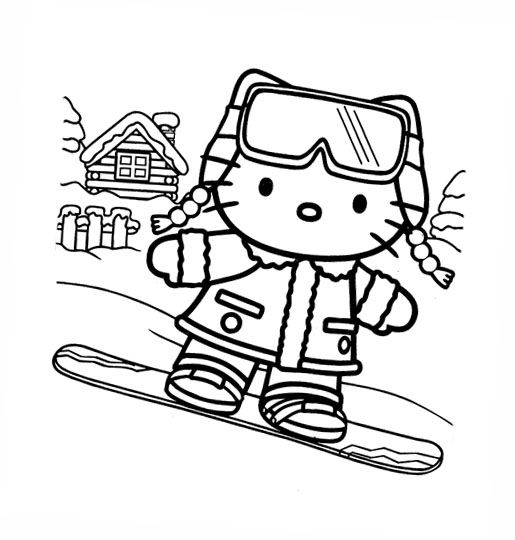515x540 Interactive Magazine Hello Kitty Christmas Coloring Sheets