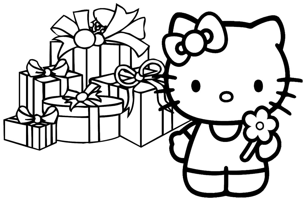 1024x666 Christmas Hello Kitty Coloring Pages Inspiring Hello Kitty