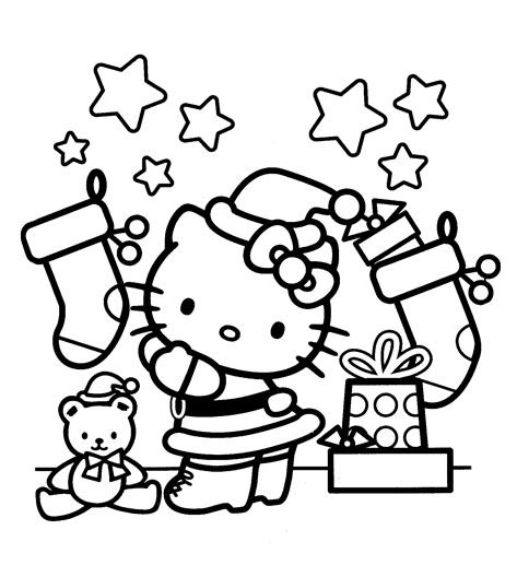 473x528 Christmas Hello Kitty Coloring Pages