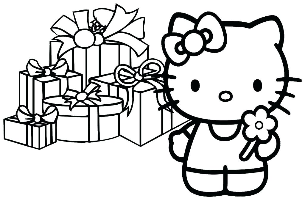 1024x666 Hello Kitty Christmas Coloring Pages Free Print Inspiring Hello