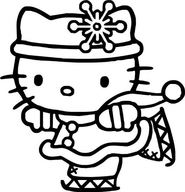 600x624 Hello Kitty Coloring Pages Color Inside The Lines