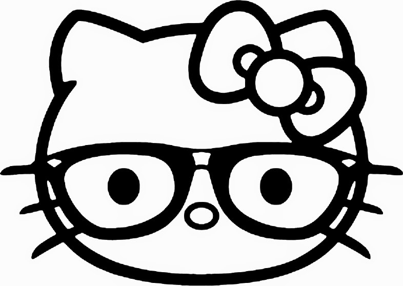 786x558 Hello Kitty Nerd Coloring Pages