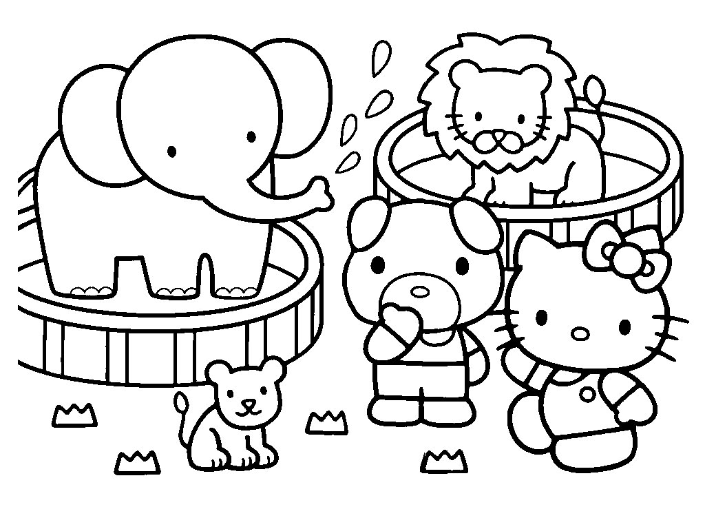 1024x768 Tested Coloring Pages To Print Of Hello Kitty