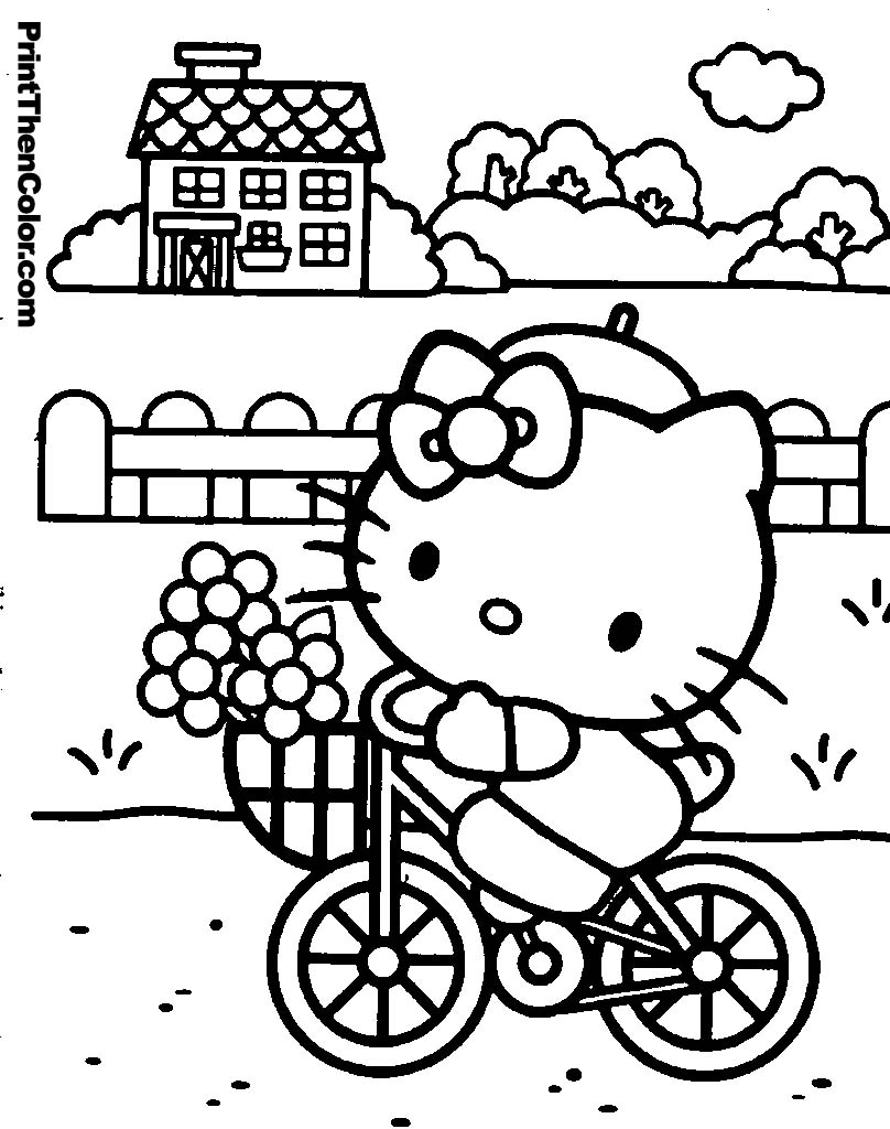808x1024 Hello kitty sleepover picture With Hello Kitty Coloring Pages