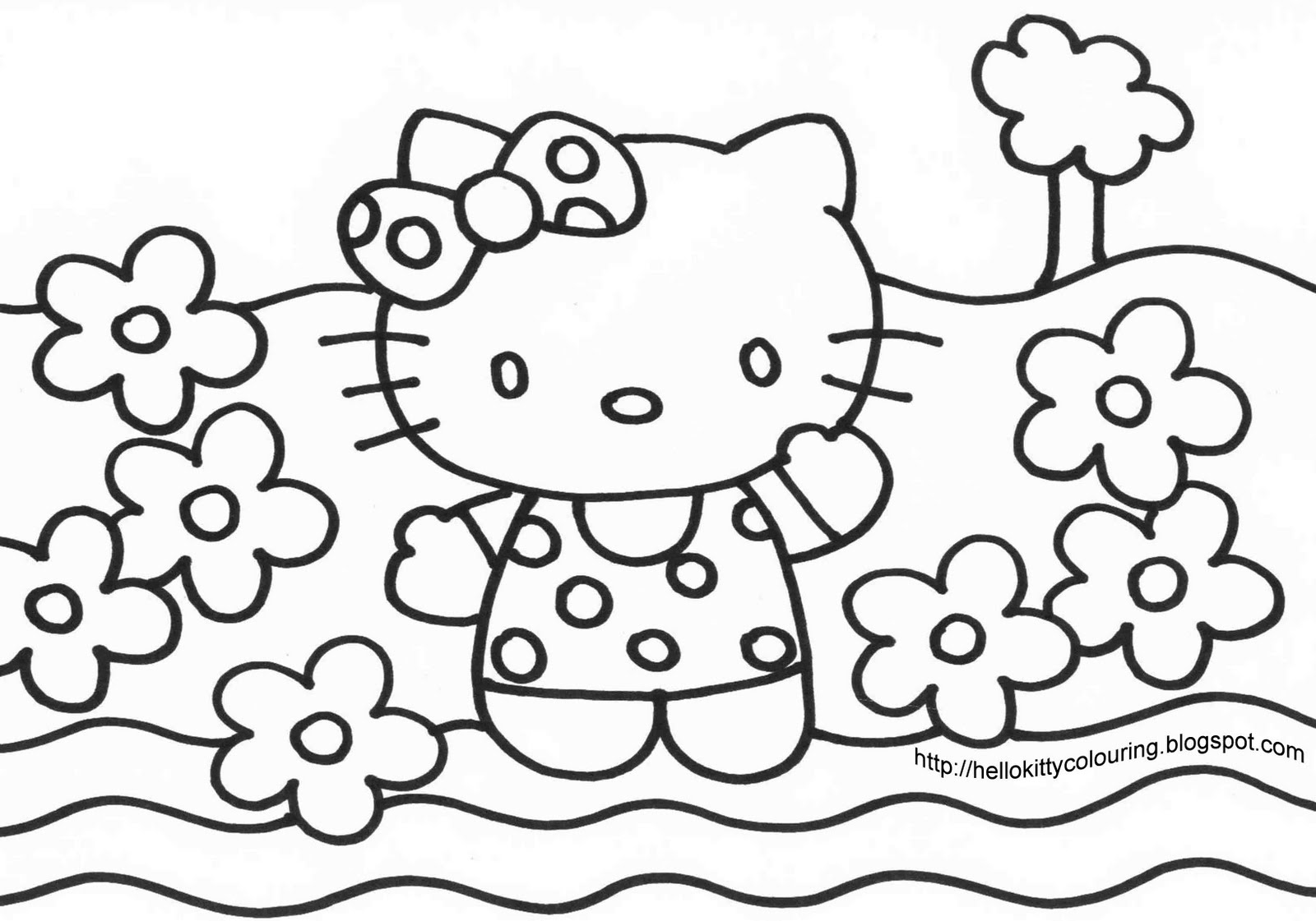 1600x1121 Hello Kitty Coloring Pages Coloring Sheets 24017 Scott Fay Kitty