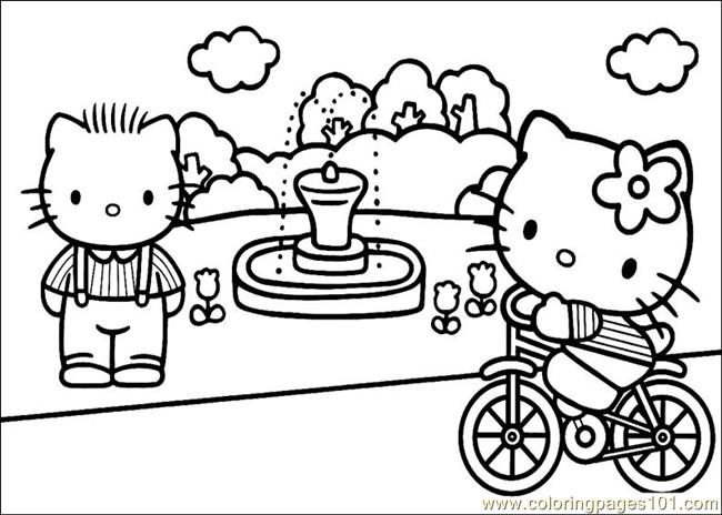 650x464 Hello Kitty 30 Coloring Page