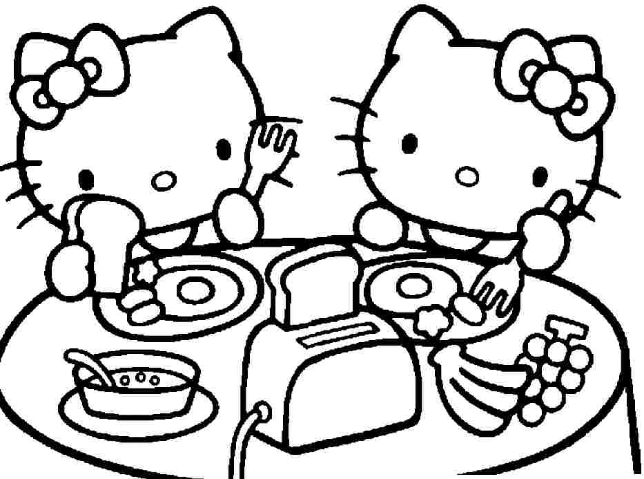 933x693 Coloring Pages For Girls Hello Kitty To Print Printable In Sweet