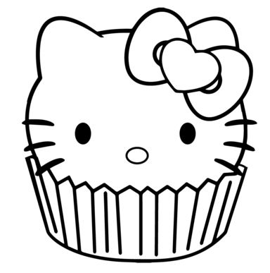 384x387 Hello Kitty Riding A Scooter Coloring Page