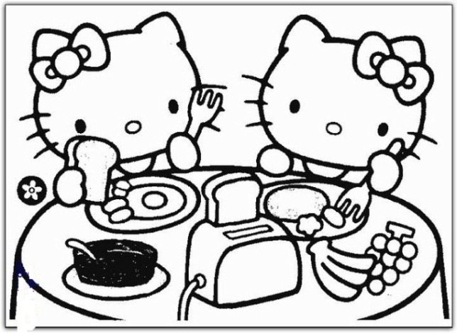 644x470 Hello Kitty Easter Coloring Pages For Kids Hello Kitty Doing