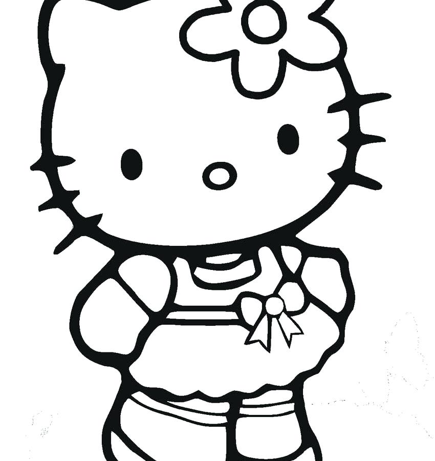 850x900 Hello Kitty Coloring Pages To Print Hello Kitty Nerd Coloring