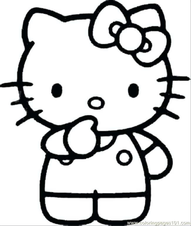 650x769 Hello Kitty Face Coloring Pages