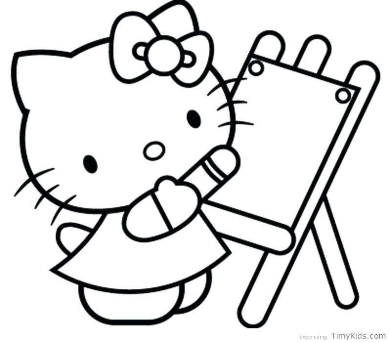 800x702 Printable Coloring Pages Hello Kitty Printable Hello Kitty