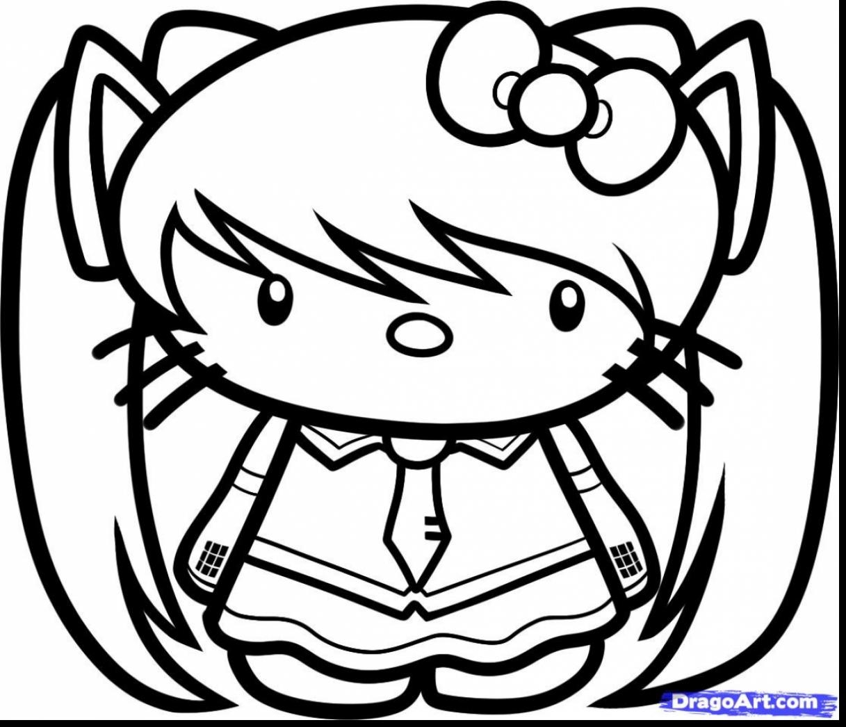 1217x1046 Awesome Excellent Drawing Hello Kitty Coloring Pages With Hello