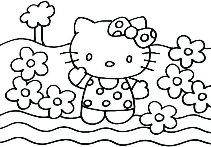 736x511 Free Printable Hello Kitty Coloring Pages Hello Kitty Coloring