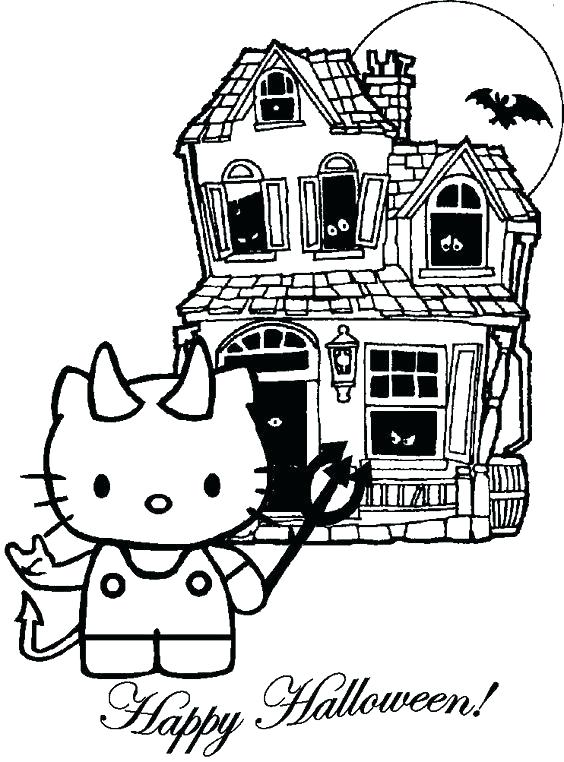 564x762 Halloween Hello Kitty Coloring Pages Halloween Hello Kitty