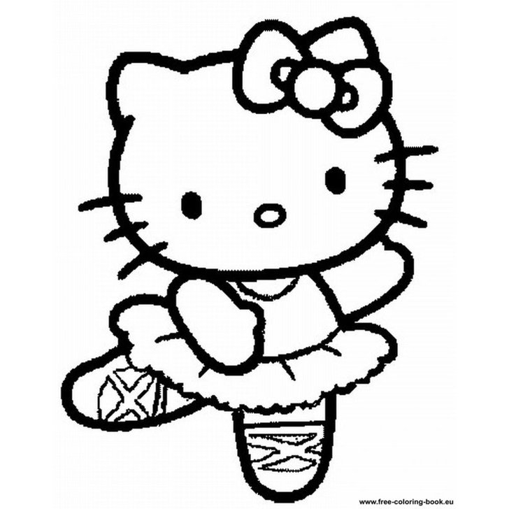 728x728 Hello Kitty Dancing Coloring Pages 28 Pumpkin Stencils
