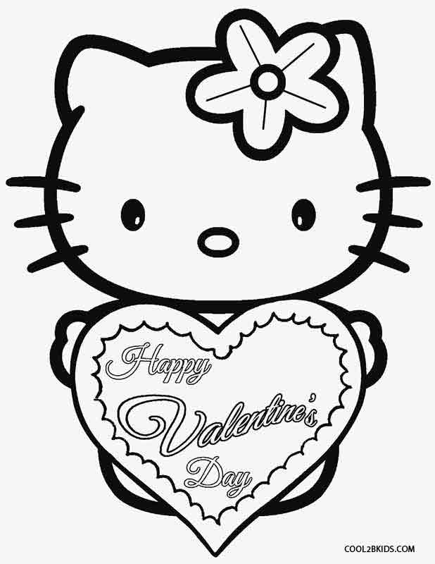 618x800 Hello Kitty Valentines Day Coloring Pages Quotes Amp Wishes